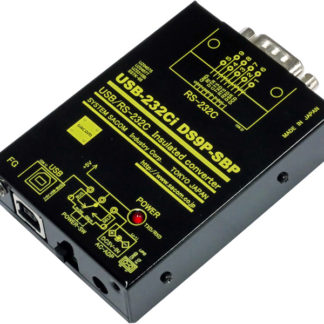 USB-232Ci　DS9P-SBP<BR>USB（COMポート）⇔RS232C変換器【絶縁仕様/セルフパワー対応】USB⇔Dsub9ピン（オス/インチ）<BR>システムサコム工業㈱