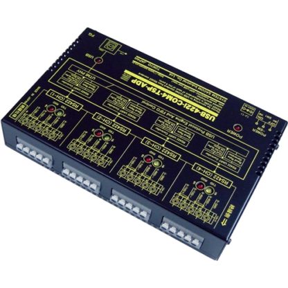 USB-422i-COM4-T5P-ADPUSB（COMポート）⇔4ch独立絶縁RS422変換ユニット 端子台タイプ ACアダプタ仕様（USB⇔端子台5P×4）システムサコム工業㈱