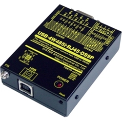 USB-4W485i-RJ45-DS9P<BR>USB（COM）⇔4線式RS485絶縁変換ユニット Dsub9Pコネクタ仕様（USB⇔RJ45/Dsub9P）<BR>システムサコム工業㈱