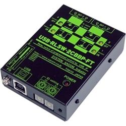 USB-RLSW-2CBBP-FT<BR>USBリレースイッチ（スイッチON/OFF）ユニット 接点構成2b（Win10 32・64bit対応）<BR>システムサコム工業㈱