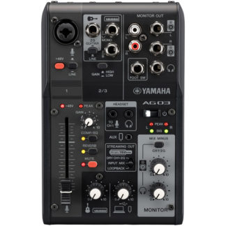 AG03MK2 B<BR>ミキシングコンソール AG03MK2 ブラック<BR>ヤマハ㈱