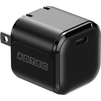 APD-V045C-BK<BR>Power Delivery対応 GaN AC充電器/45W/USB Type-C 1ポート/ブラック<BR>㈱アドテック