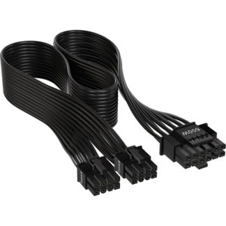 CP-8920284電源ケーブル 12+4pin PCIe Gen 5 Type-4 600W 12VHPWR cable flat ribbon blackＣＯＲＳＡＩＲ