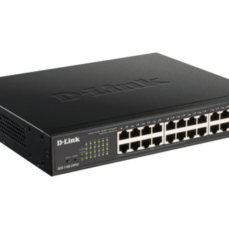 DGS-1100-24PV2/A3<BR>ギガビットL2 Easyスマートスイッチ、PoE+対応(最大100W給電)、電源内蔵、ファンレス、10/100/1000BASE-Tポート×24(うち12ポートPoE+給電)、リミテッドライフタイム保証<BR>ディーリンクジャパン㈱
