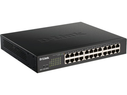 DGS-1100-24PV2/A3ギガビットL2 Easyスマートスイッチ、PoE+対応(最大100W給電)、電源内蔵、ファンレス、10/100/1000BASE-Tポート×24(うち12ポートPoE+給電)、リミテッドライフタイム保証ディーリンクジャパン㈱