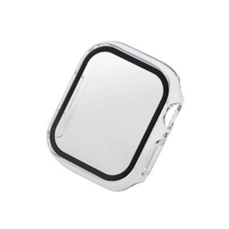 AW-22BFCGOCR<BR>Apple Watch Series 8/7 41mm用フルカバーケース/プレミアムガラス/ゴリラ/高透明/クリア<BR>エレコム㈱