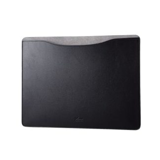 BM-IBSVM2213BK<BR>パソコンケース/MacBook Pro 13インチ/MacBook Air 13インチ/MacBook Air 13.6インチ/ソフトレザー/スリーブタイプ/スリム/ブラック<BR>エレコム㈱