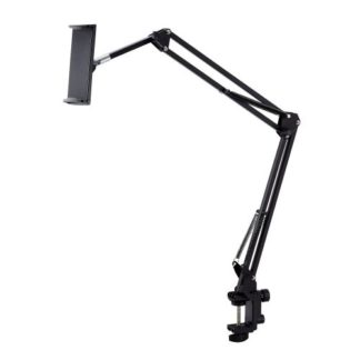 TB-DSZARMBEDBK<BR>スマートフォン・タブレット用フレキシブルアームスタンド/Zアーム型/ヘッドボード取り付け可能/ブラック<BR>エレコム㈱