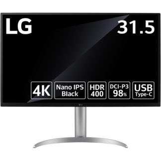 32UQ850-W液晶ディスプレイ 32型/3840×2160/HDMI、DisplayPort、USB Type-C/ホワイト/スピーカー：ありＬＧ　Ｅｌｅｃｔｒｏｎｉｃｓ　Ｊａｐａｎ