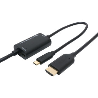 USD-PFH10/BKUSB Type-C to HDMIケーブル PD対応 1m ブラック㈱ミヨシ