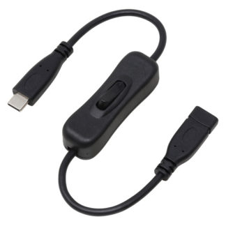 U20CC-MF03P10SPD100W対応 USB2.0 Type-C 電源スイッチケーブル 30cm㈱アイネックス