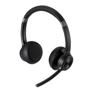 LBT-HSOH20BK<BR>Bluetooth対応ヘッドセット/ノイズリダクションマイク機能付き/ブラック<BR>エレコム㈱