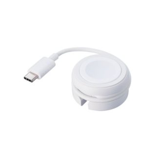 MPA-AWMCQWH<BR>Apple Watch磁気充電ケーブル/高速充電対応/巻き取りタイプ/USB Type-C/ホワイト<BR>エレコム㈱
