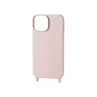 PM-A22AHVSCSHPN<BR>iPhone 14/13用ハイブリッドシリコンケース/スマホショルダーストラップホール付き/ピンク<BR>エレコム㈱