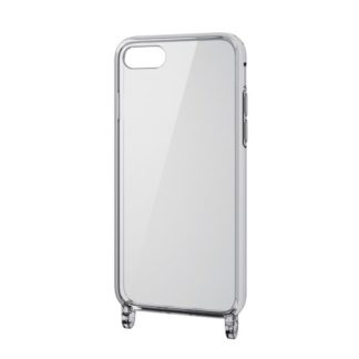 PM-A22SHVCKSHCR<BR>iPhone SE 第3世代/SE 第2世代/8/7用ハイブリッドケース/スマホショルダーストラップホール付き/クリア<BR>エレコム㈱