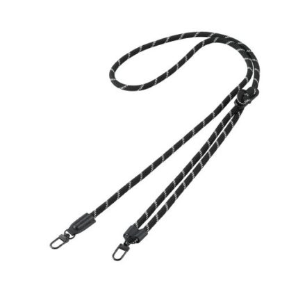 P-STCASDR06BKスマホショルダーストラップ/丸紐6mm/ケース・ストラップシート別売り/ブラックエレコム㈱