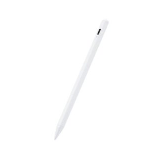P-TPACSTAP05WHタッチペン/スタイラス/充電式/iPad専用/パームリジェクション対応/磁気吸着/USB-C充電/ペン先交換可能/ホワイトエレコム㈱