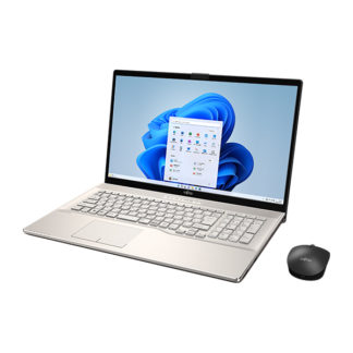 FMVN77H1G<BR>LIFEBOOK NH77/H1 シャンパンゴールド (AMD Ryzen 7 7730U/8GB/SSD・512GB/DVDスーパーマルチ/Win11Home64/Office Home & Business 2021（個人向け）/17.3型)<BR>富士通㈱