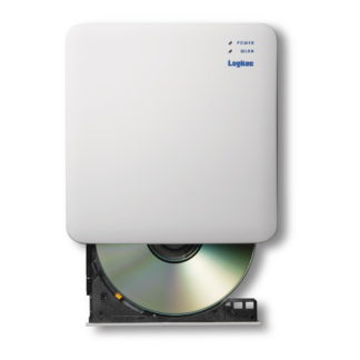 LDR-SM2WURWH<BR>スマホ用CD録音ドライブ/Wi-Fi対応/2.4GHz/iOS_Android対応/USB3.0/ホワイト<BR>ロジテック㈱