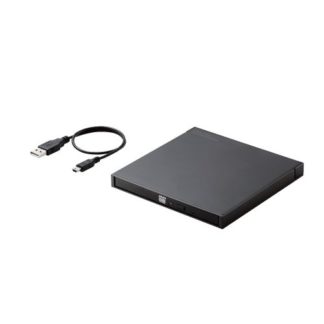 LDR-SM8URBK<BR>スマホ用CD録音ドライブ/有線/Android対応/USB2.0/ブラック<BR>ロジテック㈱