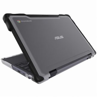 06C011SlimTech 薄型対衝撃ハードケース Asus Chromebook CR1100 (2in1 and Clamshell) Black タブレットモード切替可能Ｇｕｍｄｒｏｐ