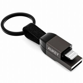 CB-AKL6-BK<BR>ケーブル Circlet Series [USB Type-A to Lightning] 10cm ブラック<BR>ＡＵＫＥＹ