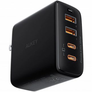 PA-B7T-BK<BR>USB充電器 Omnia II Mix 100W PD対応 [USB-A 2ポート/USB-C 2ポート] ブラック<BR>ＡＵＫＥＹ