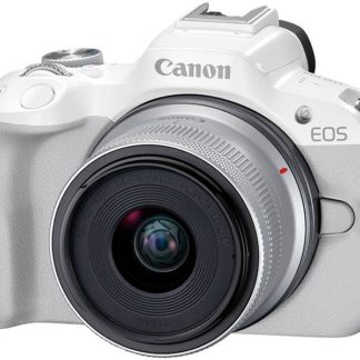 5812C011<BR>ミラーレスカメラ EOS R50・RF-S18-45 IS STMレンズキット （ホワイト）<BR>キヤノン㈱