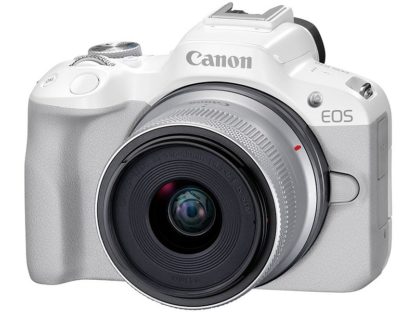 5812C011ミラーレスカメラ EOS R50・RF-S18-45 IS STMレンズキット （ホワイト）キヤノン㈱