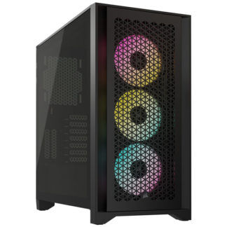 CC-9011240-WW<BR>ミドルタワー型PCケース iCUE 4000D RGB Airflow Tempered Glass Mid-Tower Black<BR>ＣＯＲＳＡＩＲ
