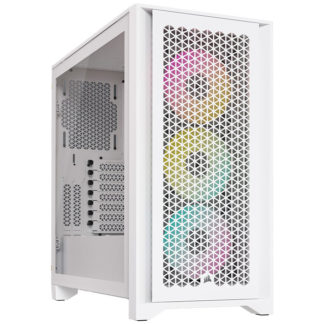 CC-9011241-WW<BR>ミドルタワー型PCケース iCUE 4000D RGB Airflow Mid-Tower True White<BR>ＣＯＲＳＡＩＲ