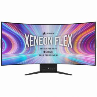CM-9030001-JP<BR>ゲーミング有機ELディスプレイ XENEON FLEX 45WQHD240 45型ウルトラワイド/3440×1440/HDMI、DP、USB Type-C/ブラック/スピーカーなし<BR>ＣＯＲＳＡＩＲ