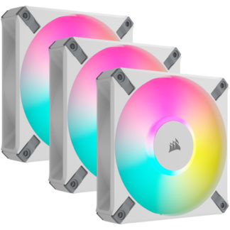 CO-9050158-WW<BR>ケースファン AF120 RGB ELITE WHITE Triple Pack with Lighting Node CORE XT<BR>ＣＯＲＳＡＩＲ