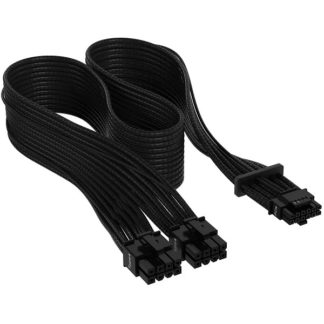 CP-8920331<BR>Premium Individually Sleeved 12+4pin PCIe Gen 5 Type-4 600W 12VHPWR Cable Black<BR>ＣＯＲＳＡＩＲ