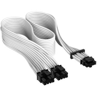CP-8920332<BR>Premium Individually Sleeved 12+4pin PCIe Gen 5 Type-4 600W 12VHPWR Cable White<BR>ＣＯＲＳＡＩＲ