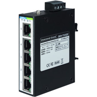DEH-TX5QC<BR>産業用イーサネットスイッチングハブ 10Base-T/100Base-TXタイプ 5ポート<BR>ダイヤトレンド㈱