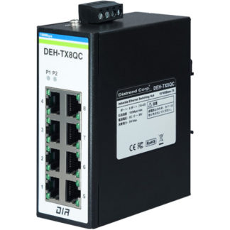 DEH-TX8QC産業用イーサネットスイッチングハブ 10Base-T/100Base-TXタイプ 8ポートダイヤトレンド㈱