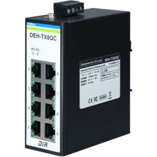DEH-TX8QC<BR>産業用イーサネットスイッチングハブ 10Base-T/100Base-TXタイプ 8ポート<BR>ダイヤトレンド㈱