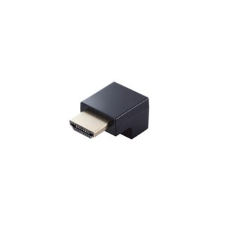 AD-HDAABS02BK<BR>HDMI延長アダプター/L字下/AF-AM/スリムタイプ/ブラック<BR>エレコム㈱