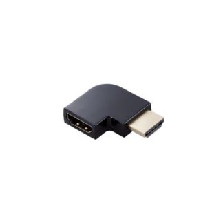 AD-HDAABS03BK<BR>HDMI延長アダプター/L字右/AF-AM/スリムタイプ/ブラック<BR>エレコム㈱
