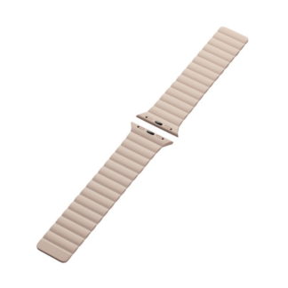 AW-41BDMAGBE<BR>Apple Watch 41/40/38mm用バンド/マグネット/シリコン/ベージュ<BR>エレコム㈱