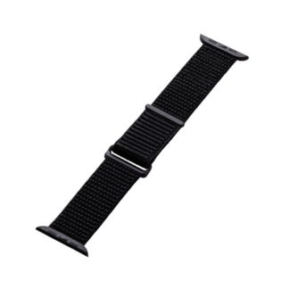 AW-45BDFBBK<BR>Apple Watch 49/45/44/42mm用バンド/ファブリック/ブラック<BR>エレコム㈱