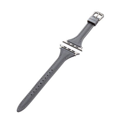 AW-45BDLHVJBKApple Watch 49/45/44/42mm用バンド/ハイブリッドレザー/スリム/チャコールブラックエレコム㈱
