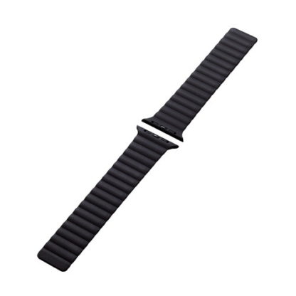AW-45BDMAGBKApple Watch 49/45/44/42mm用バンド/マグネット/シリコン/ブラックエレコム㈱