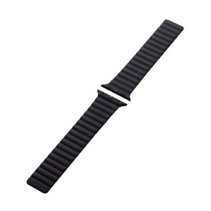 AW-45BDMAGBK2Apple Watch 49/45/44/42mm用バンド/マグネット/シリコン/ブラック×グリーンエレコム㈱