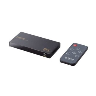 DH-SW8KP31BK<BR>HDMI切替器/8K対応/3ポート/3入力1出力/ブラック<BR>エレコム㈱
