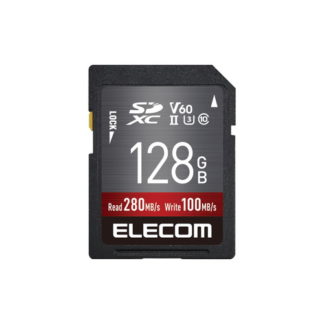 MF-FS128GU23V6R<BR>SDXCカード/データ復旧サービス付/UHS-II/V60/128GB<BR>エレコム㈱