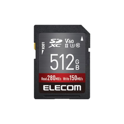 MF-FS512GU23V6RSDXCカード/データ復旧サービス付/UHS-II/V60/512GBエレコム㈱