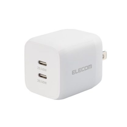 MPA-ACCP4245WHAC充電器/USB充電器/USB Power Delivery対応/PPS対応/45W/USB-C2ポート/スイングプラグ/ホワイトエレコム㈱