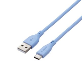 MPA-ACSS10BU<BR>USB-A to USB Type-Cケーブル/なめらか/1.0m/ゼニスブルー<BR>エレコム㈱